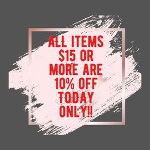 10% off closet clear-out today